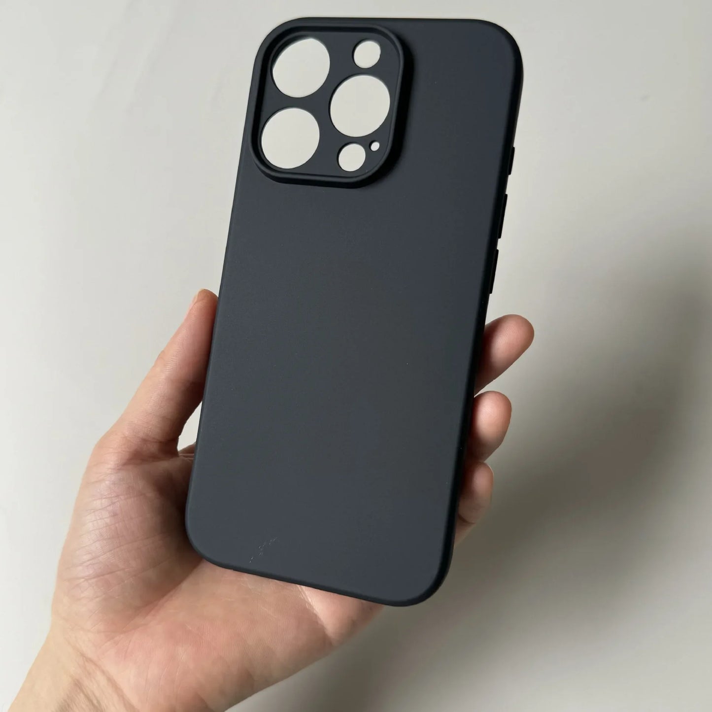 Luxury Full Black Silicone Matte Case for iPhone 17 Air 16 15 14 13 12 11 Pro Max Plus Soft TPU Shockproof Back Cover