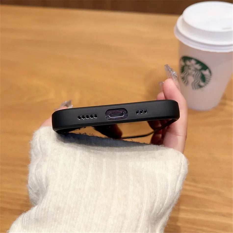 Mag Safe Magnetic Wireless Charging Case for iPhone 11–17 Pro/Max – Silicone & Glass Cover with Lens Protection