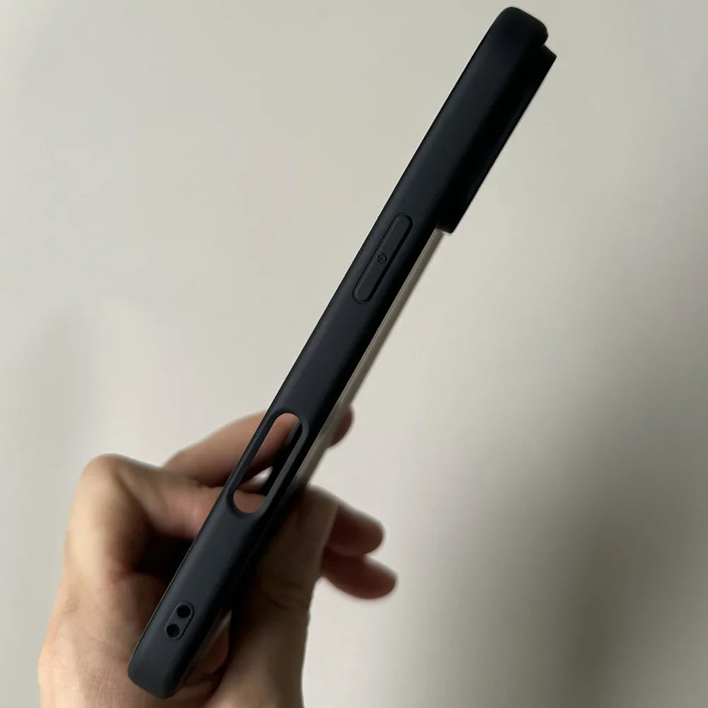 Luxury Full Black Silicone Matte Case for iPhone 17 Air 16 15 14 13 12 11 Pro Max Plus Soft TPU Shockproof Back Cover