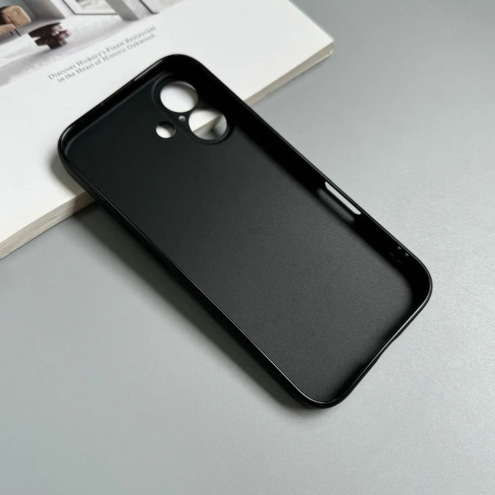 Luxury Full Black Silicone Matte Case for iPhone 17 Air 16 15 14 13 12 11 Pro Max Plus Soft TPU Shockproof Back Cover